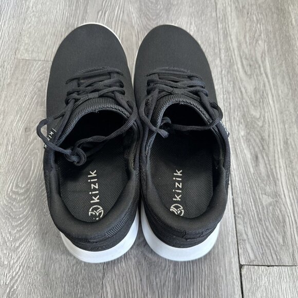 Kizik Madrid Eco Knit Men Size 11.5 Wide Athletic Comfort Shoe Sneakers Black main image 4